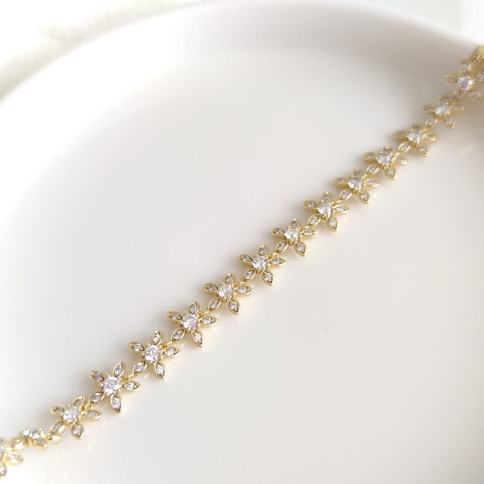 XUPING ÇİÇEK SU YOLU GOLD BİLEKLİK 17+2 CM