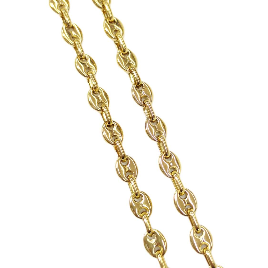 ÇELİK GEMİCİ ZİNCİR GOLD KOLYE