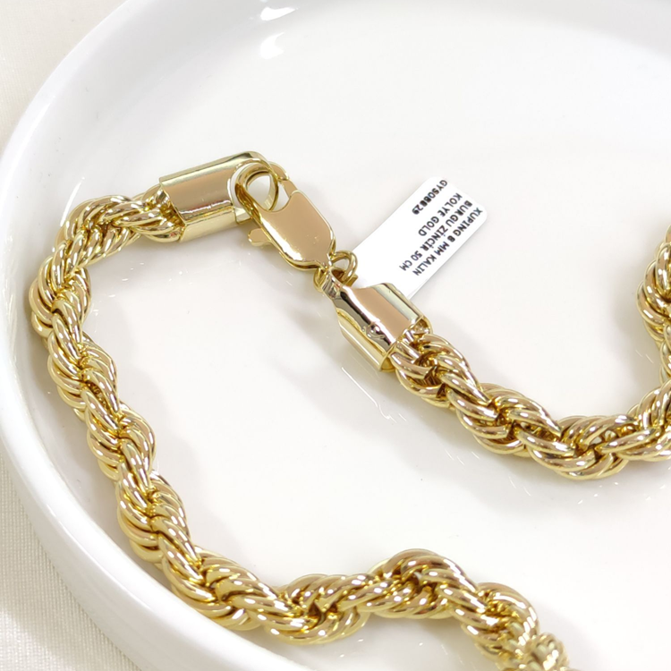 XUPING 8 MM KALIN BURGU ZİNCİR 50 CM KOLYE GOLD
