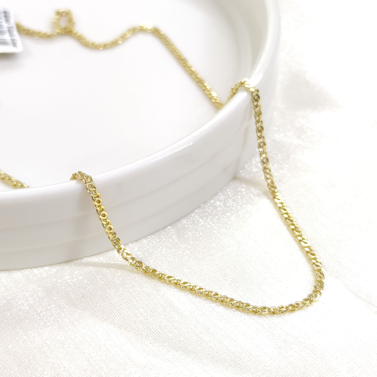 XUPING 2 MM İNCE KAPLAN GÖZÜ ZİNCİR 45 CM KOLYE GOLD