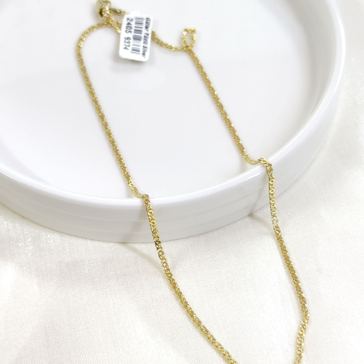 XUPING 2 MM İNCE KAPLAN GÖZÜ ZİNCİR 45 CM KOLYE GOLD