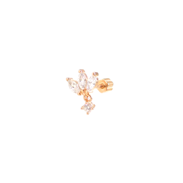 SALLANTILI LOTUS GÜMÜŞ TRAGUS PIERCING