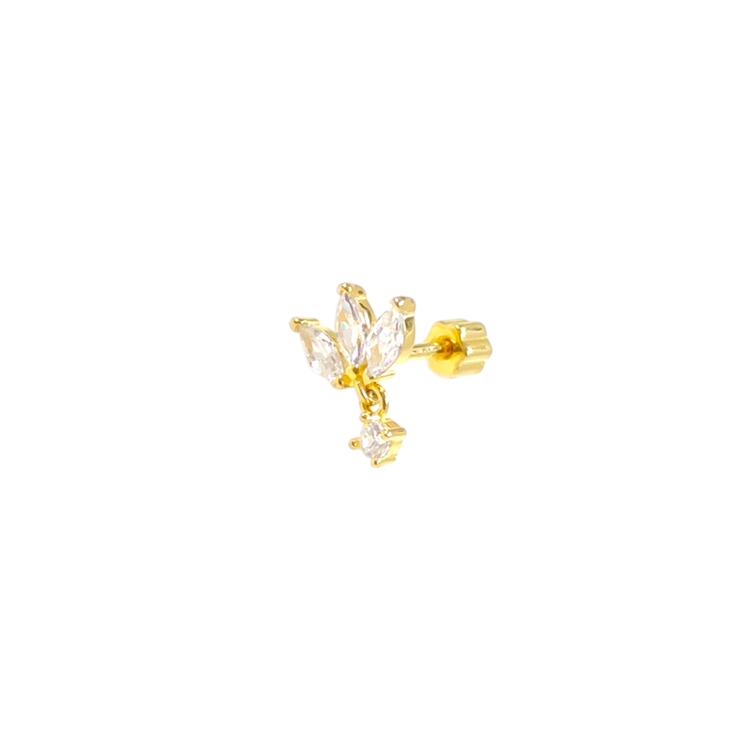 SALLANTILI LOTUS GÜMÜŞ TRAGUS PIERCING