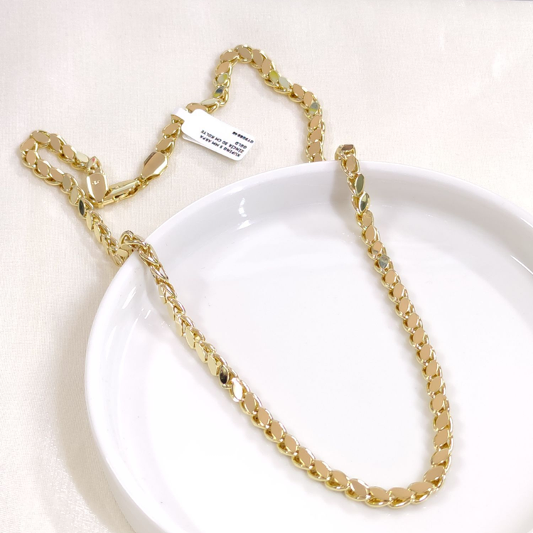 XUPING 5 MM ARPA  ZİNCİR 50 CM KOLYE GOLD