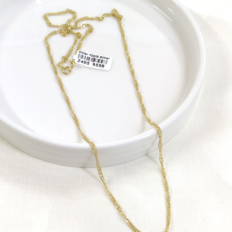 XUPING 2 MM BURGU SİNGAPUR ZİNCİR 60 CM KOLYE GOLD