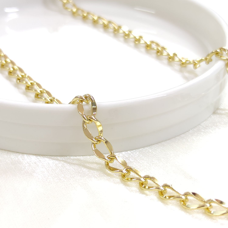 XUPING 5,5 MM HALLOW HALKA ZİNCİR 60 CM KOLYE GOLD
