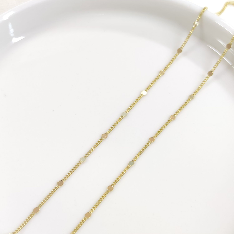 XUPING AYNA DETAY İNCE GURMET ZİNCİR 55 CM KOLYE GOLD
