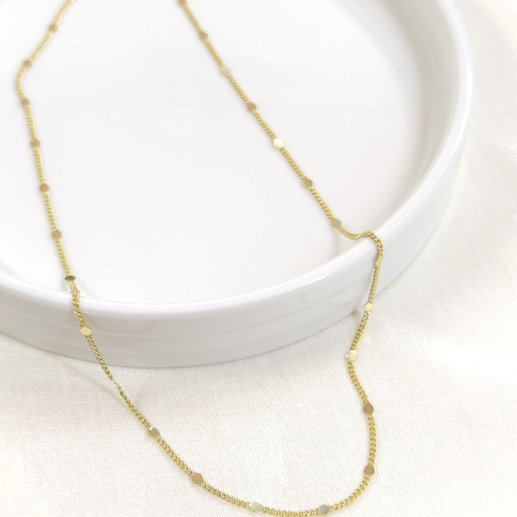 XUPING AYNA DETAY İNCE GURMET ZİNCİR 55 CM KOLYE GOLD