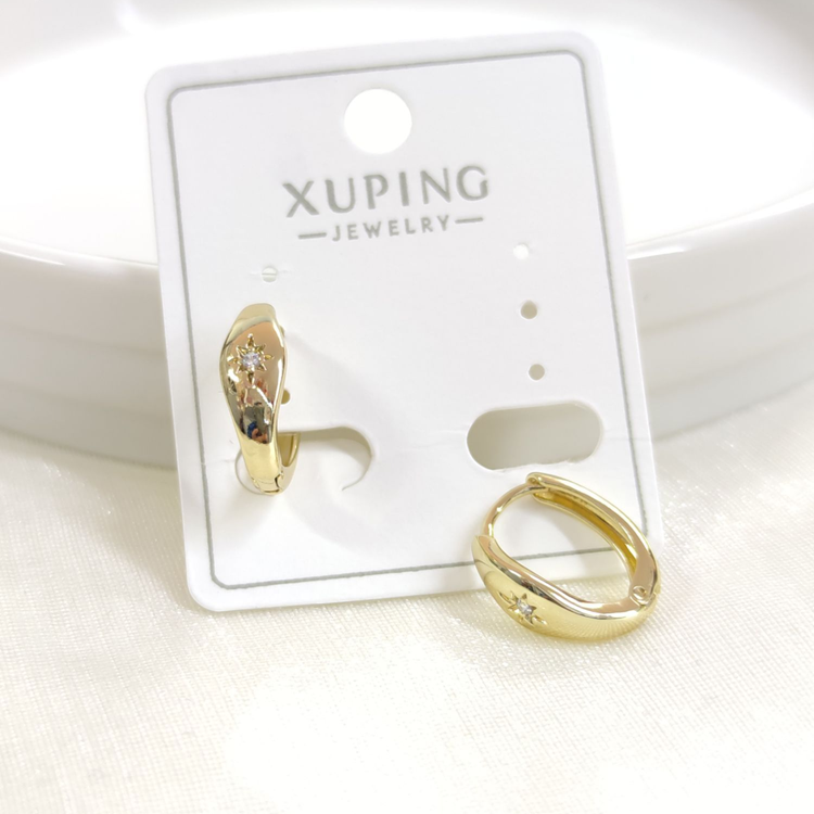 XUPING 12X8 MM KUTUP HALKA KÜPE GOLD