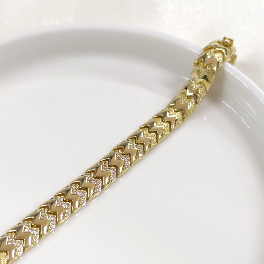 XUPING 10 MM BALIK SIRTI BİLEKLİK GOLD 17+2CM