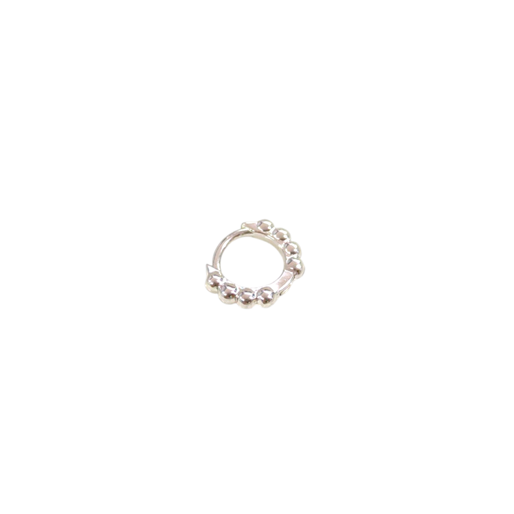 6 MM TOP TOP HALKA GÜMÜŞ TRAGUS PIERCING