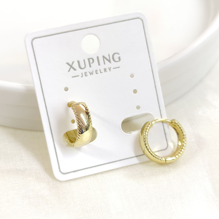 XUPING 12 MM DESEN DETAY HALKA KÜPE GOLD