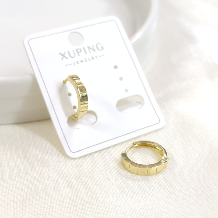XUPING 12 MM KESİKLİ HALKA KÜPE GOLD