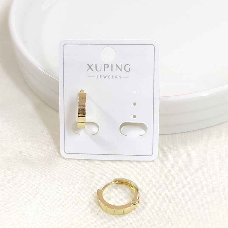 XUPING 12 MM KESİKLİ HALKA KÜPE GOLD