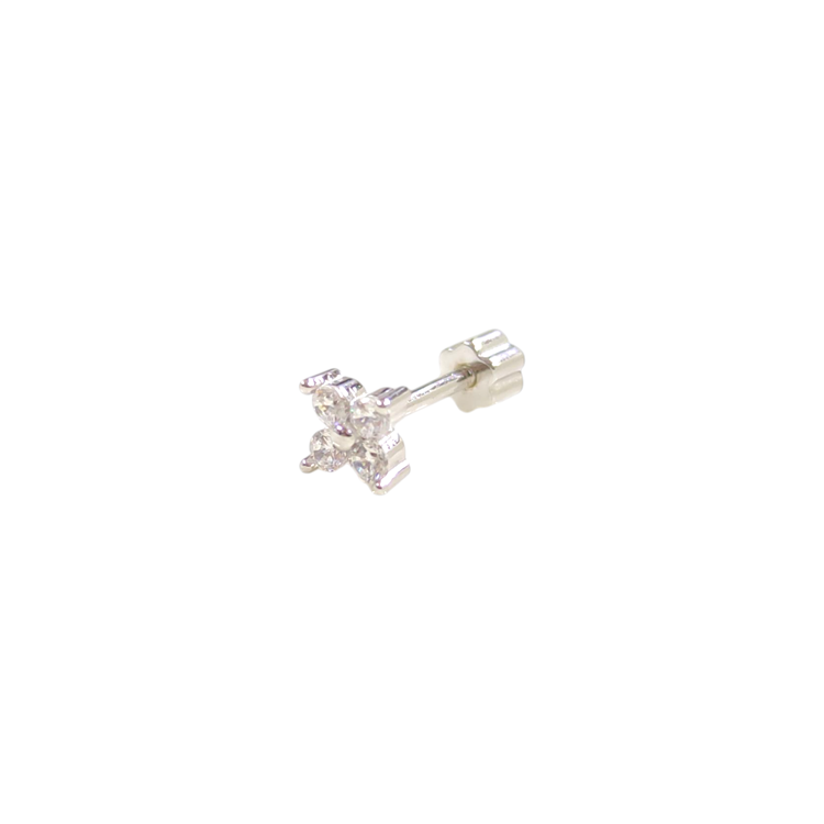 ÇİÇEK GÜMÜŞ TRAGUS PIERCING