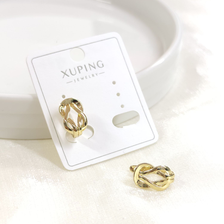 XUPING 10X7MM DÜĞÜM HALKA KÜPE GOLD