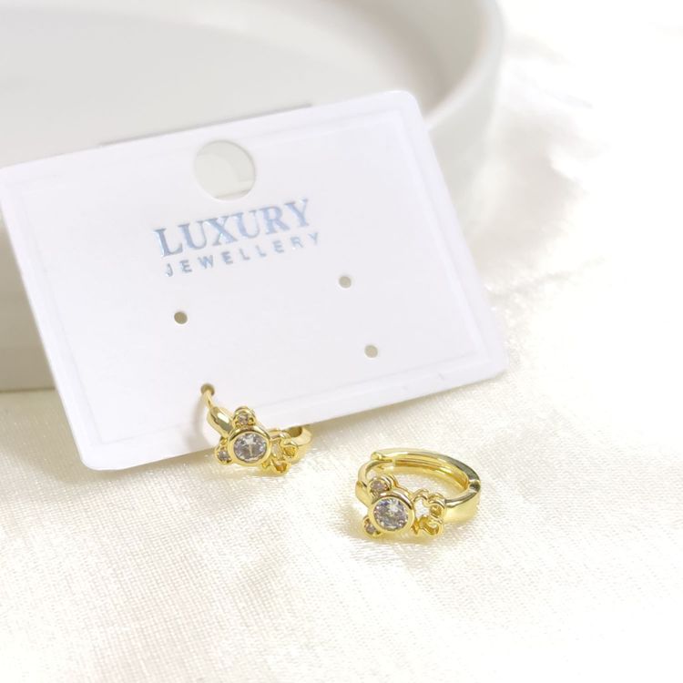 XUPING 10 MM AYICIKLI HALKA KÜPE GOLD