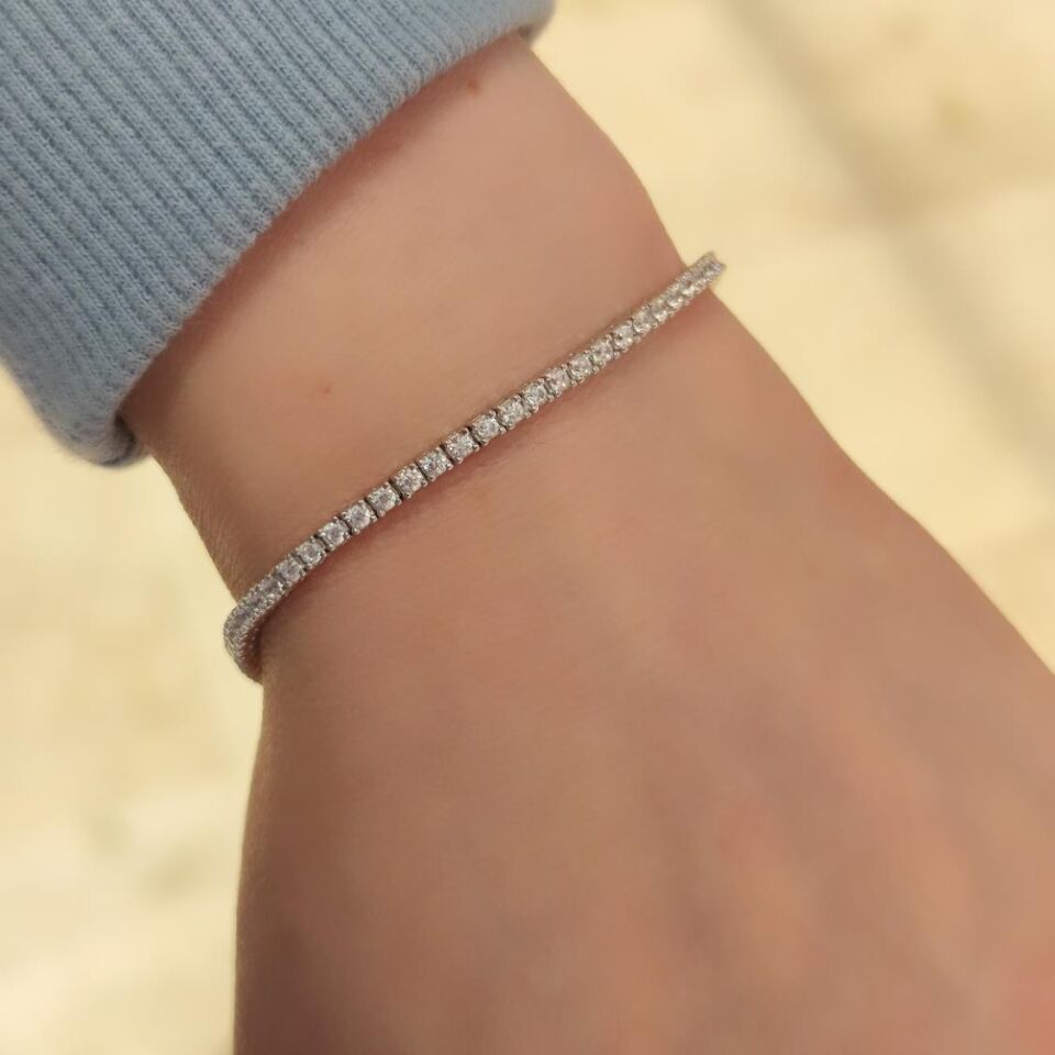 2 MM SU YOLU GÜMÜŞ BİLEKLİK