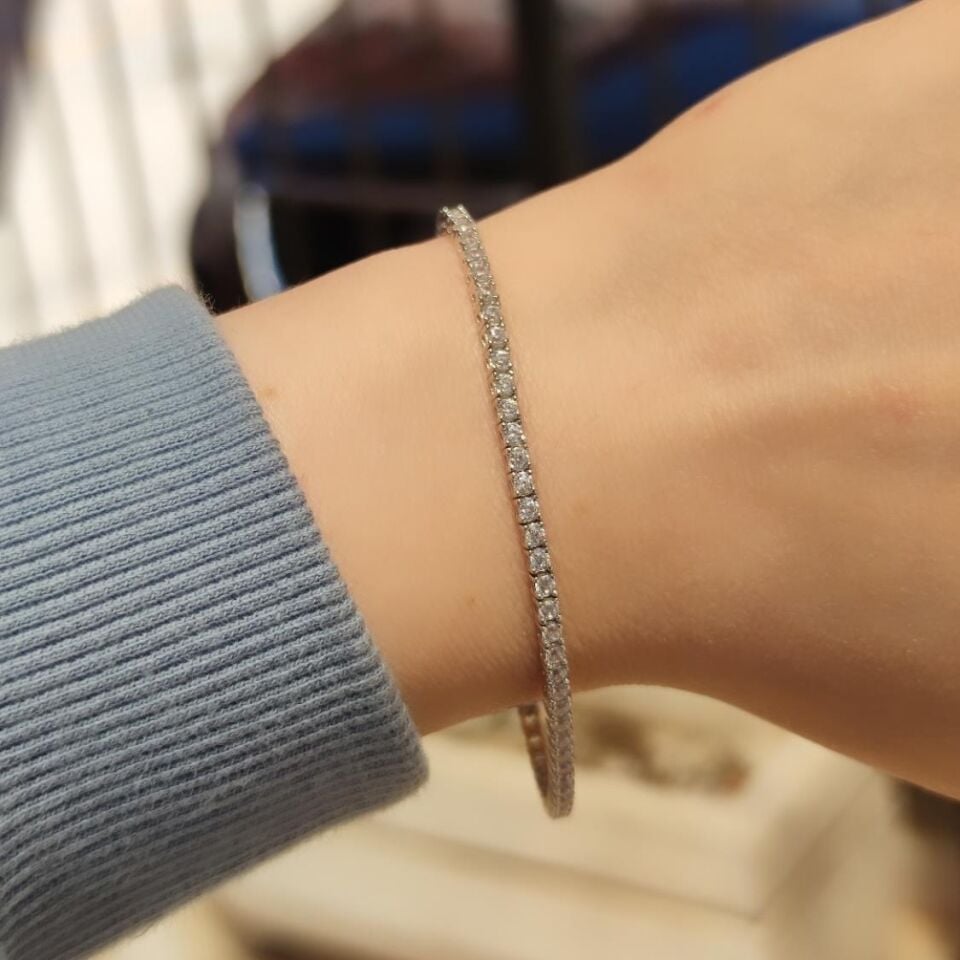 2 MM SU YOLU GÜMÜŞ BİLEKLİK