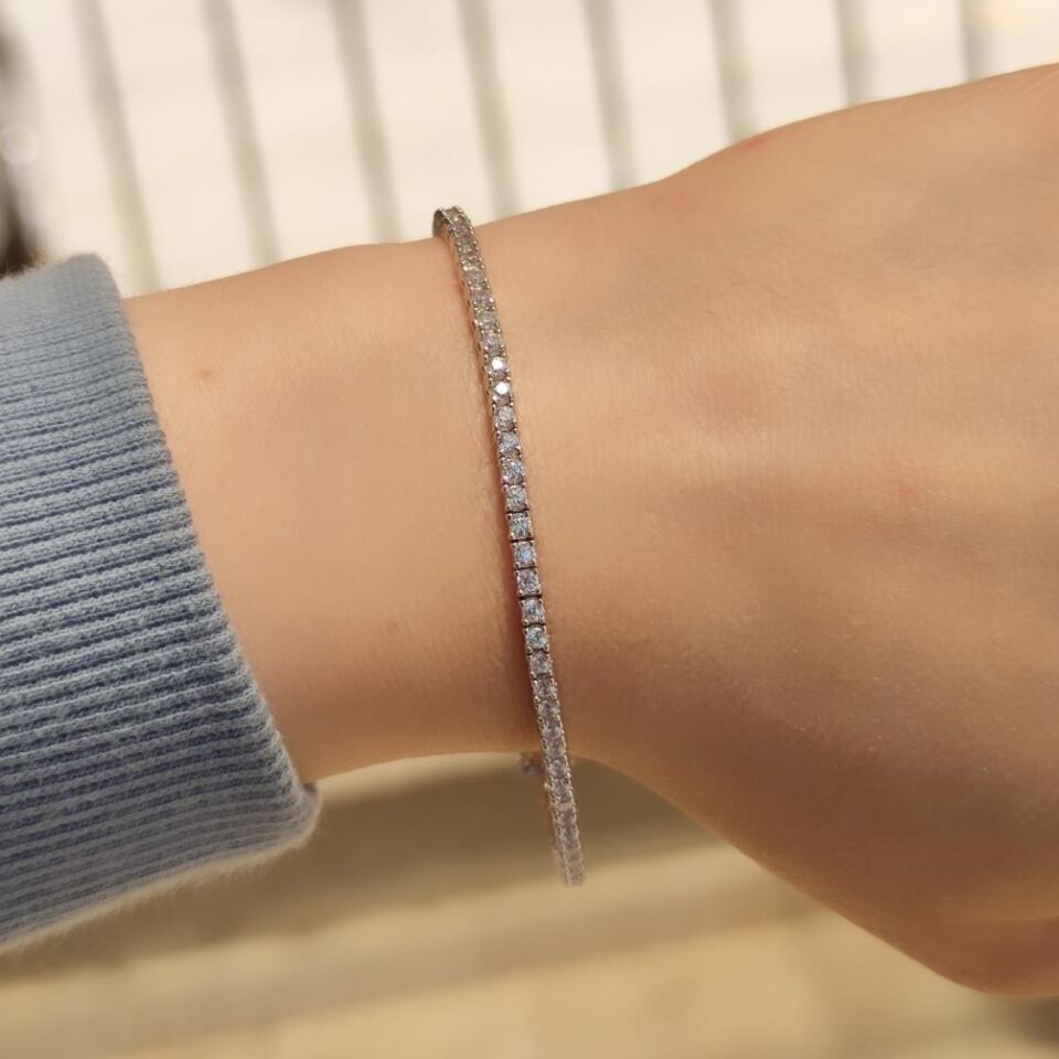 2 MM SU YOLU GÜMÜŞ BİLEKLİK