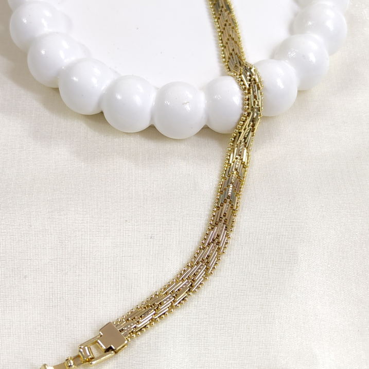 XUPING 9 MM İŞÇİLİKLİ BİLEKLİK GOLD 19 CM