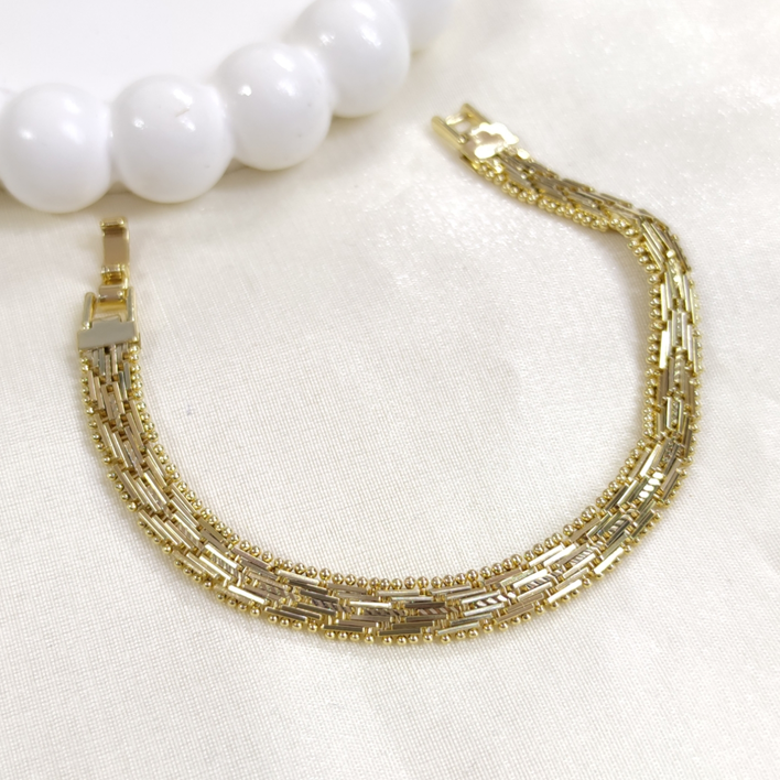 XUPING 9 MM İŞÇİLİKLİ BİLEKLİK GOLD 19 CM