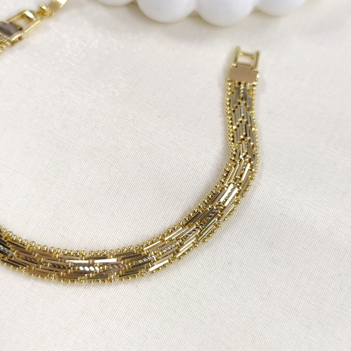 XUPING 9 MM İŞÇİLİKLİ BİLEKLİK GOLD 19 CM
