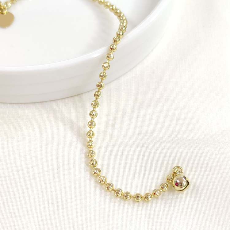 XUPING 3 MM İNCE LAZER TOP BİLEKLİK GOLD 20 CM