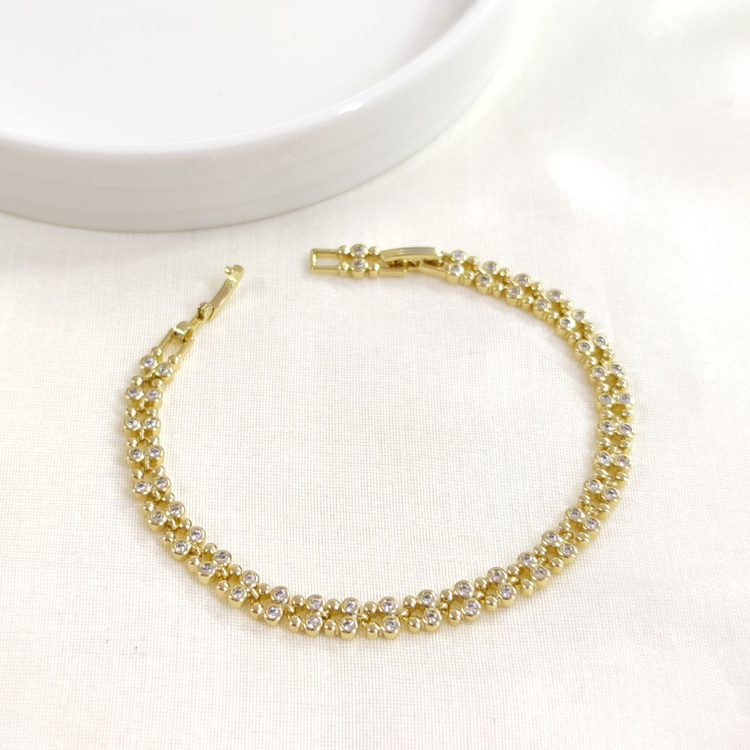 XUPING 5 MM ÇITIR BİLEKLİK GOLD 17+2 CM