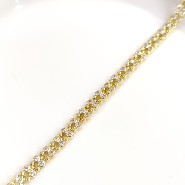 XUPING 5 MM ÇITIR BİLEKLİK GOLD 17+2 CM