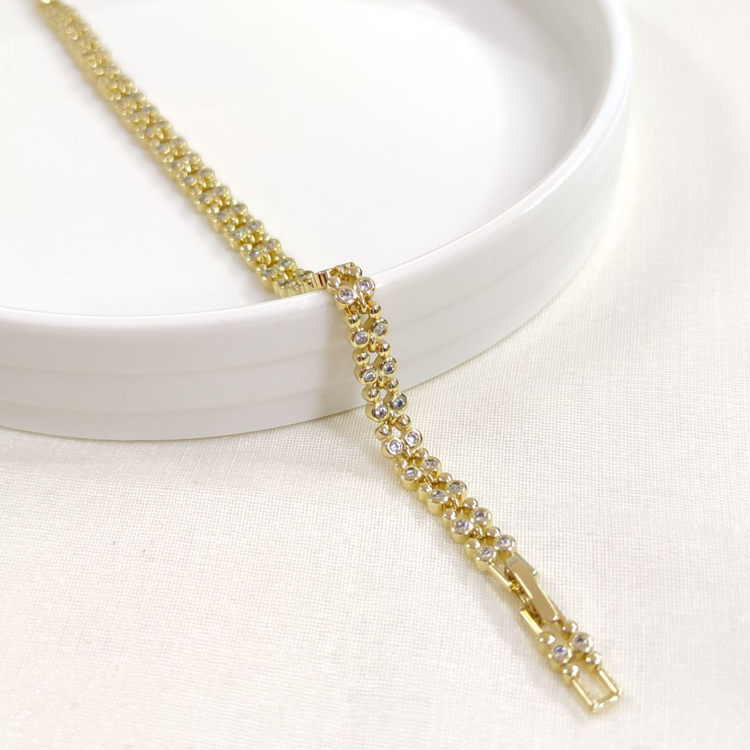 XUPING 5 MM ÇITIR BİLEKLİK GOLD 17+2 CM