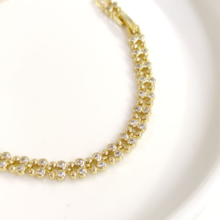 XUPING 5 MM ÇITIR BİLEKLİK GOLD 17+2 CM