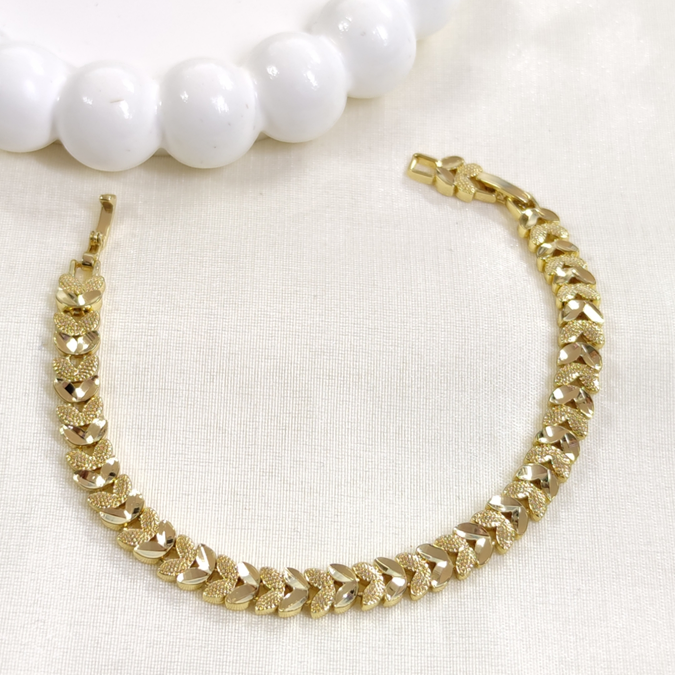 XUPING YAPRAK MODEL BİLEKLİK GOLD 17+2 CM