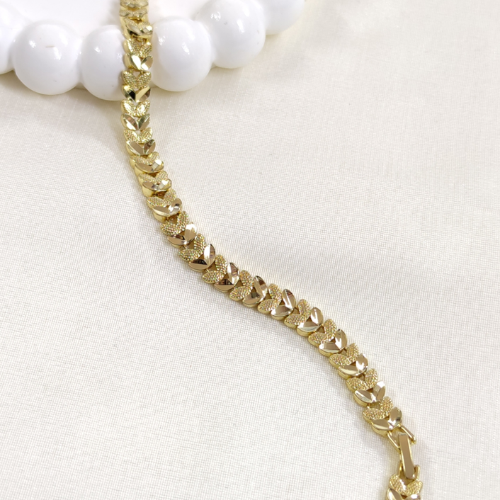 XUPING YAPRAK MODEL BİLEKLİK GOLD 17+2 CM