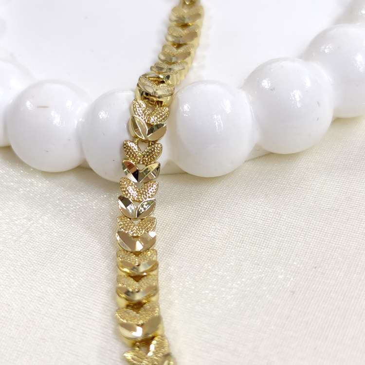 XUPING YAPRAK MODEL BİLEKLİK GOLD 17+2 CM