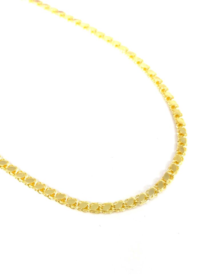 55 CM ARPA GÜMÜŞ ZİNCİR ALTIN SARI - STD