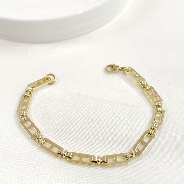 XUPING 5 MM TAŞSIZ DÜZ BİLEKLİK GOLD 20 CM