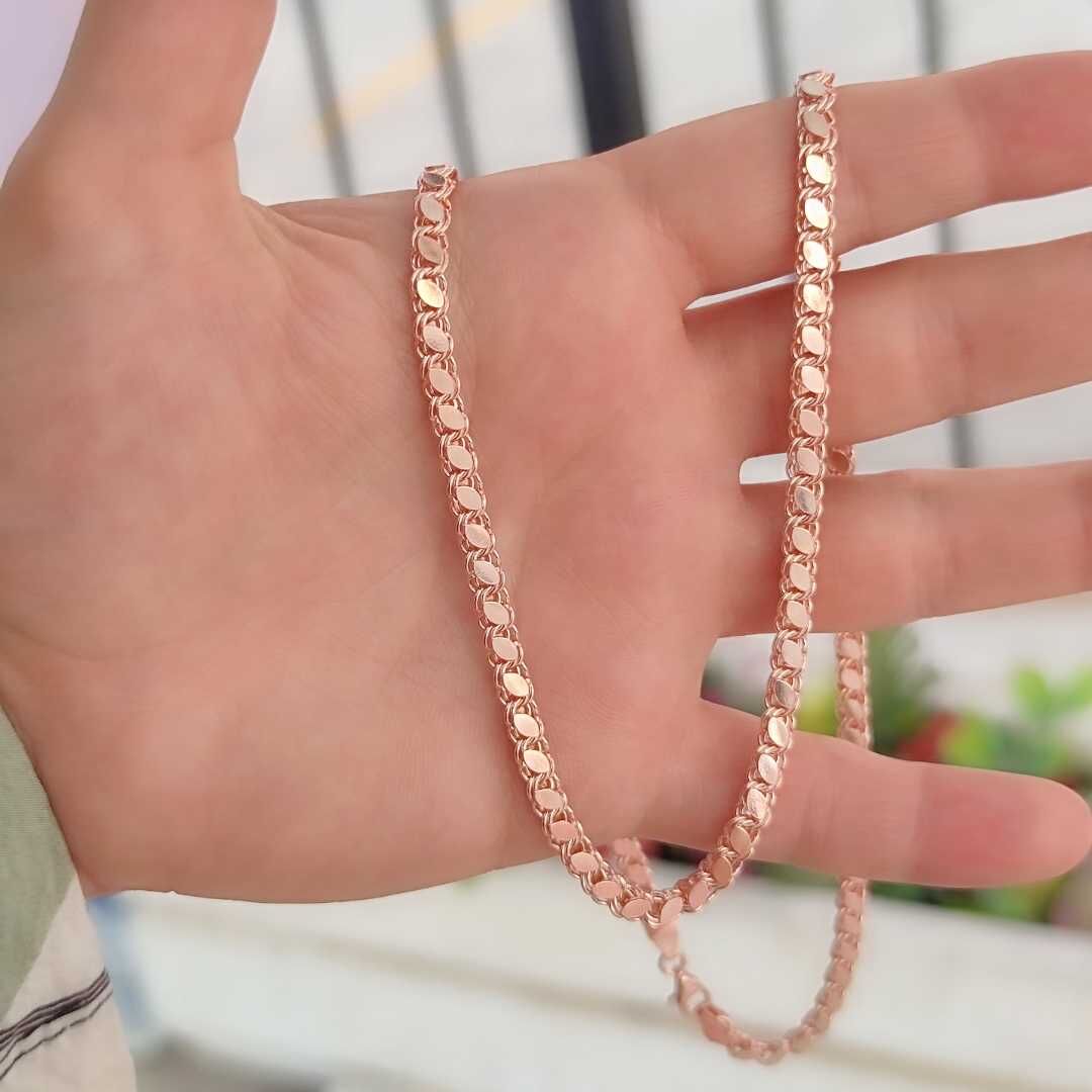 55 CM ARPA GÜMÜŞ ZİNCİR ROSE BAKIR - STD