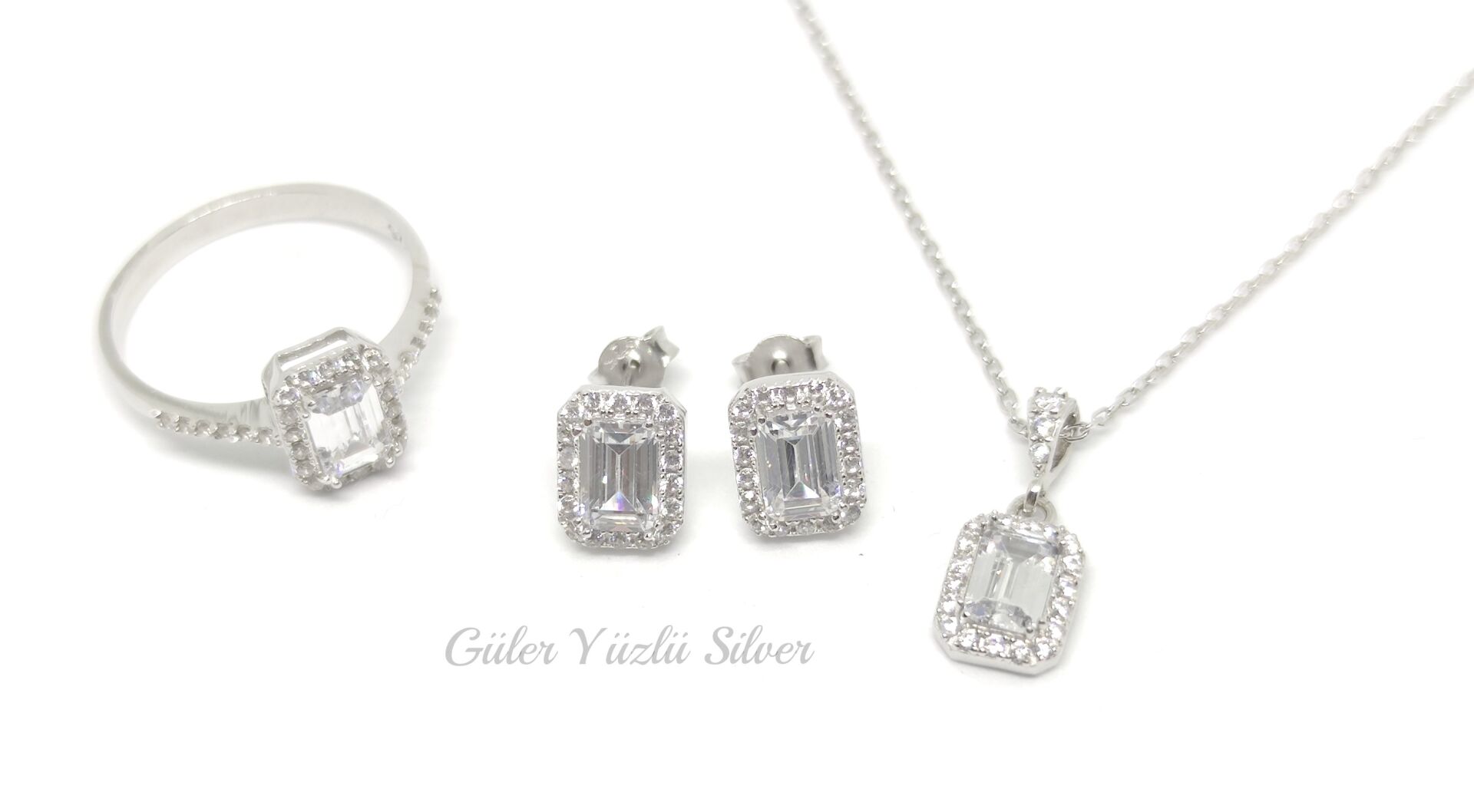 MİNİ BAGET ÜÇLÜ GÜMÜŞ SET