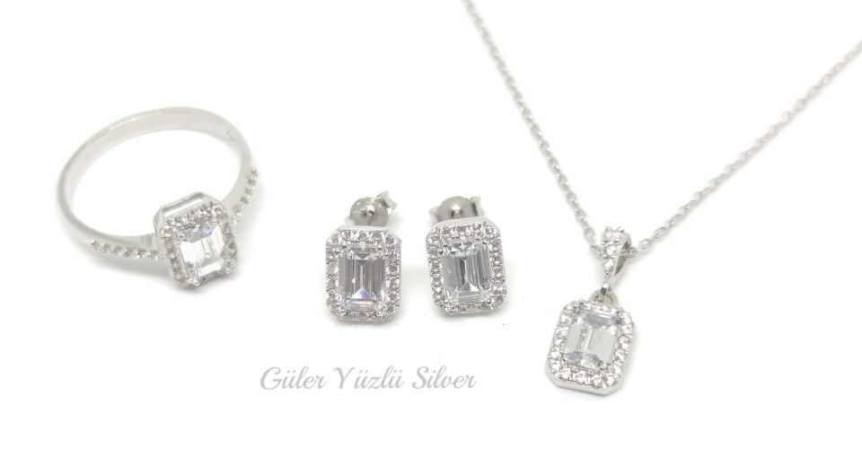 MİNİ BAGET ÜÇLÜ GÜMÜŞ SET