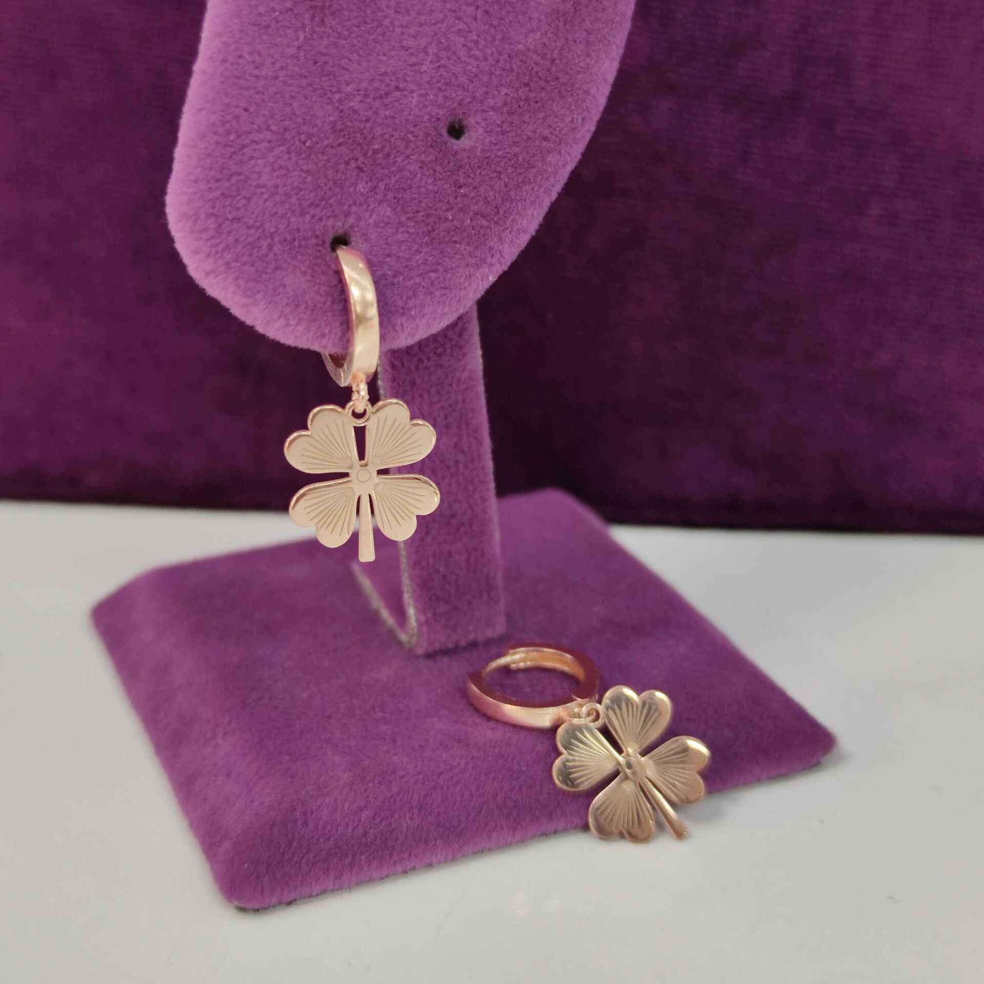 YONCA GÜMÜŞ KÜPE ROSE BAKIR - STD