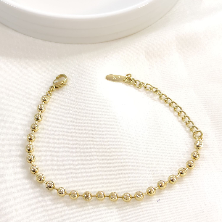 XUPING 4 MM YILDIZ DESEN TOP BİLEKLİK GOLD 16+5CM