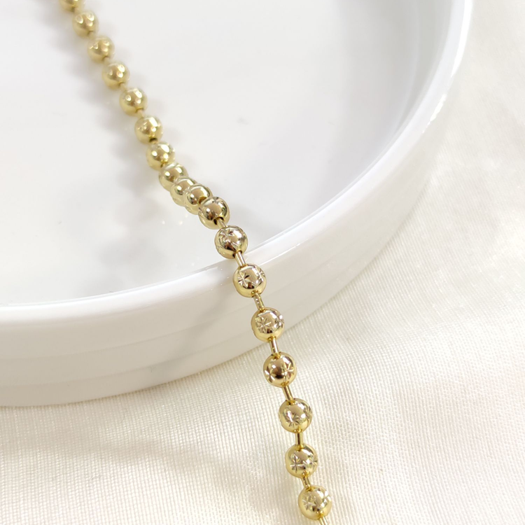 XUPING 4 MM YILDIZ DESEN TOP BİLEKLİK GOLD 16+5CM