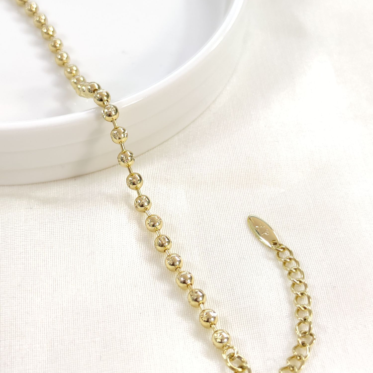 XUPING 4 MM YILDIZ DESEN TOP BİLEKLİK GOLD 16+5CM