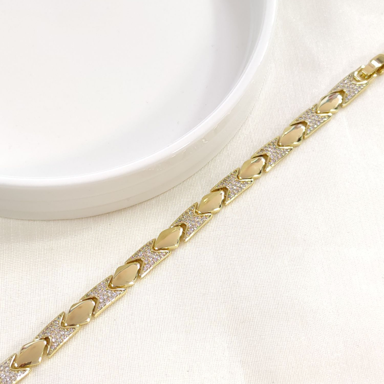 XUPING TAŞLI BİLEKLİK GOLD 17+2 CM