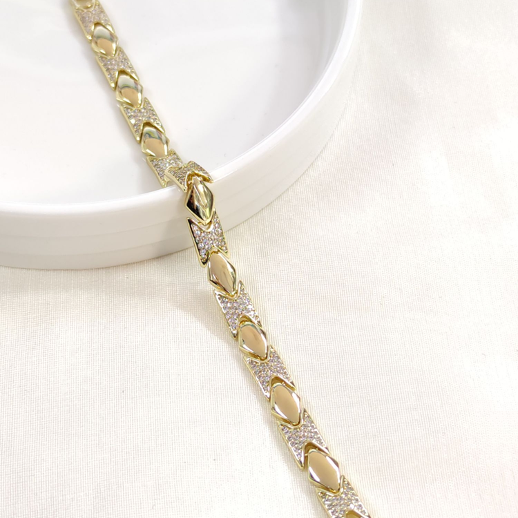 XUPING TAŞLI BİLEKLİK GOLD 17+2 CM