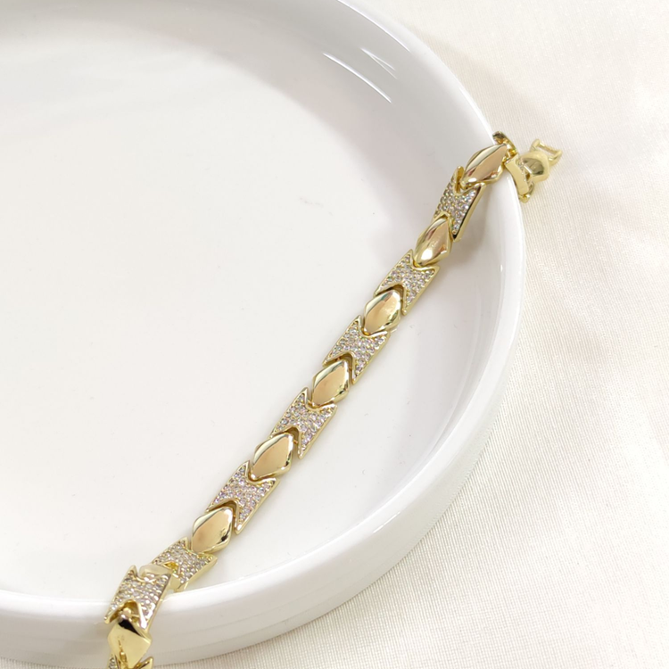 XUPING TAŞLI BİLEKLİK GOLD 17+2 CM
