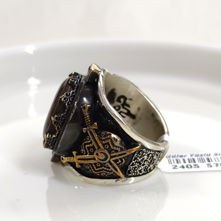 KURT AY YILDIZ GÜMÜŞ ERKEK YÜZÜK