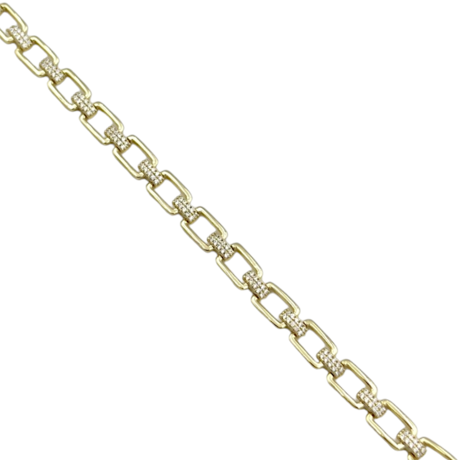 XUPING TAŞ DETAYLI ATAÇ BİLEKLİK GOLD