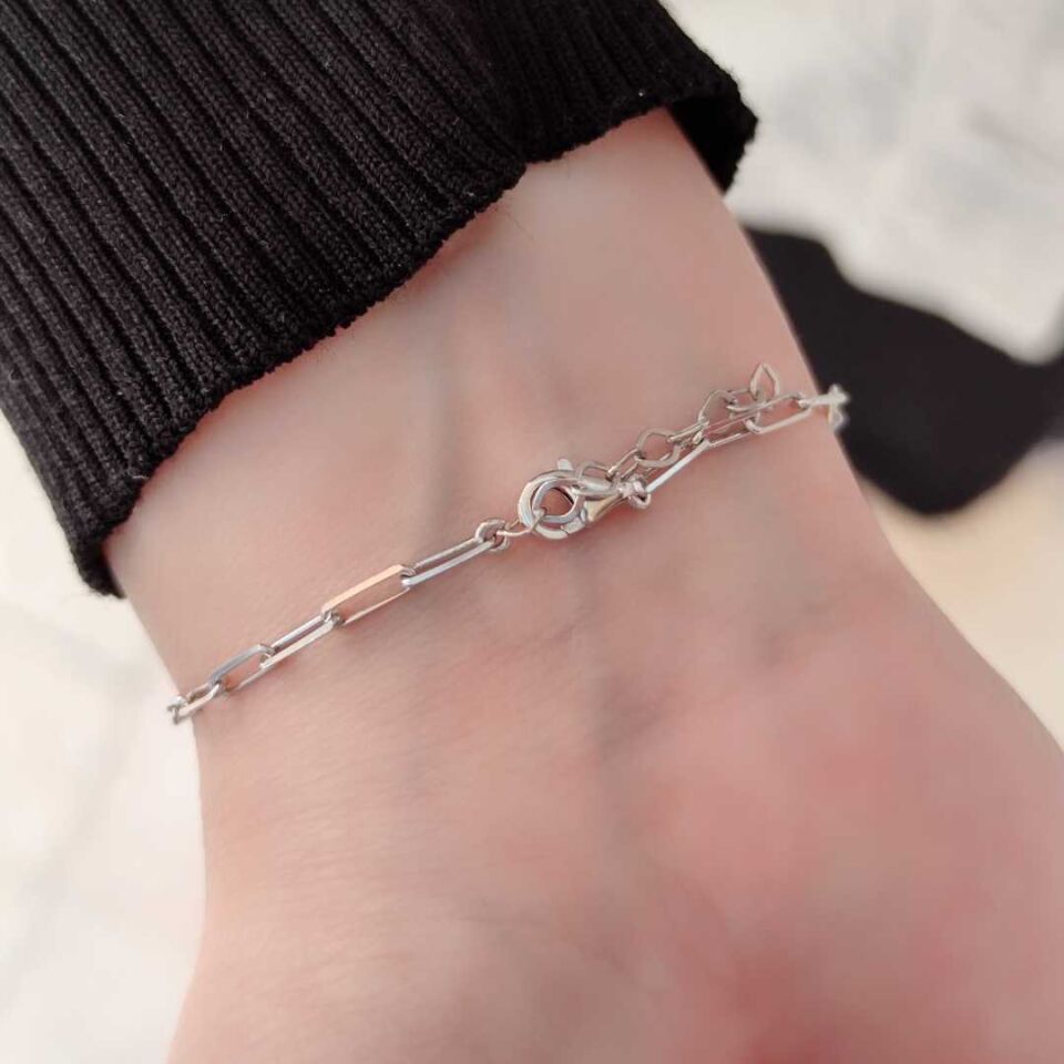 3 LÜ NAZAR BONCUK GÜMÜŞ BİLEKLİK RODYUM BEYAZ - STD